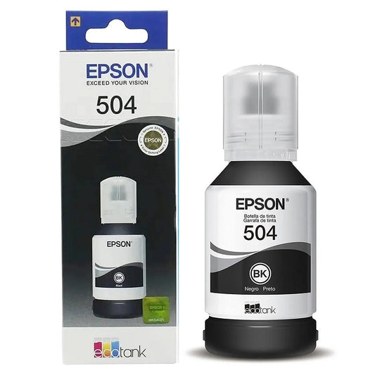 REFIL DE TINTA EPSON T504 BK ORIG