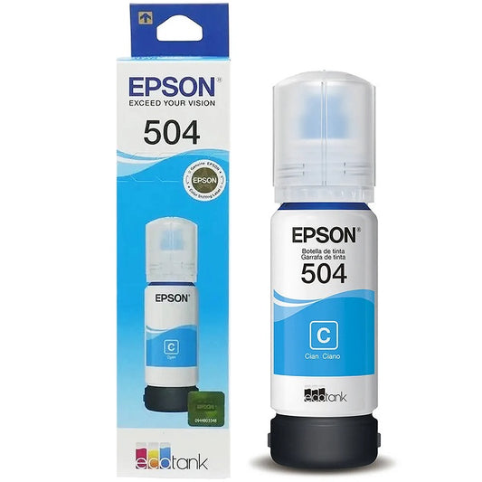 REFIL DE TINTA EPSON T504 C ORIG