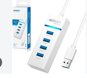 HUB USB 3.0 4 PORTAS EXBOM